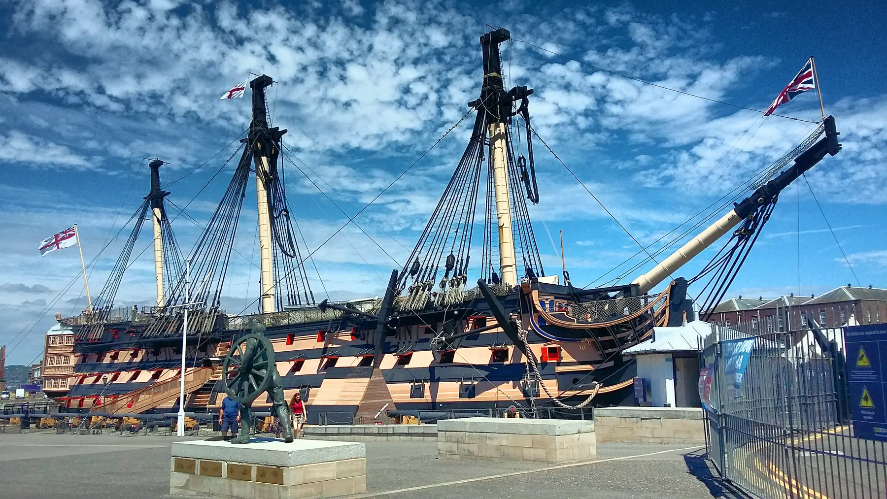 Le HMS Victory dans sa cale sèche à Portsmouth
