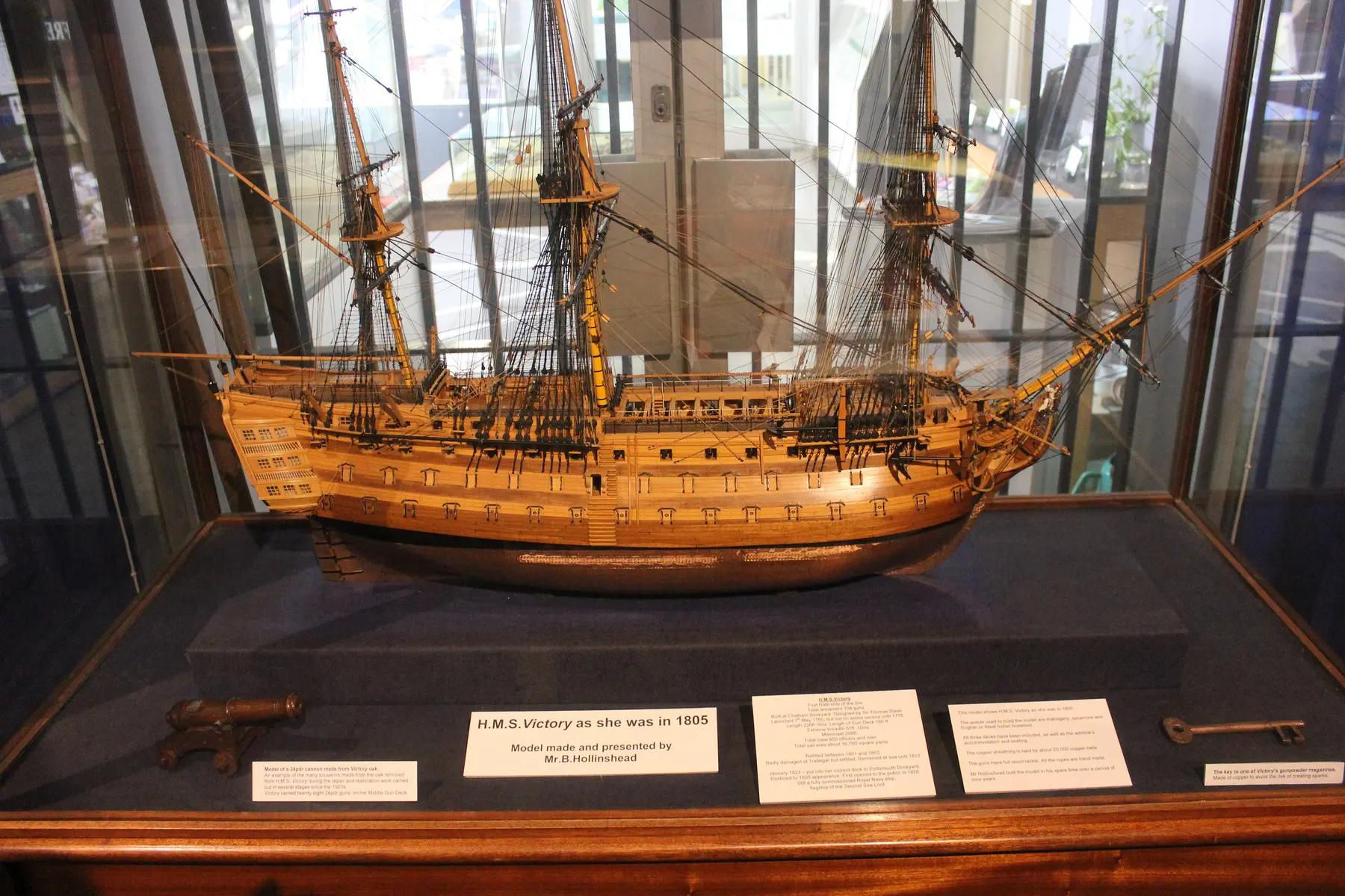 Maquette détaillée du HMS Victory